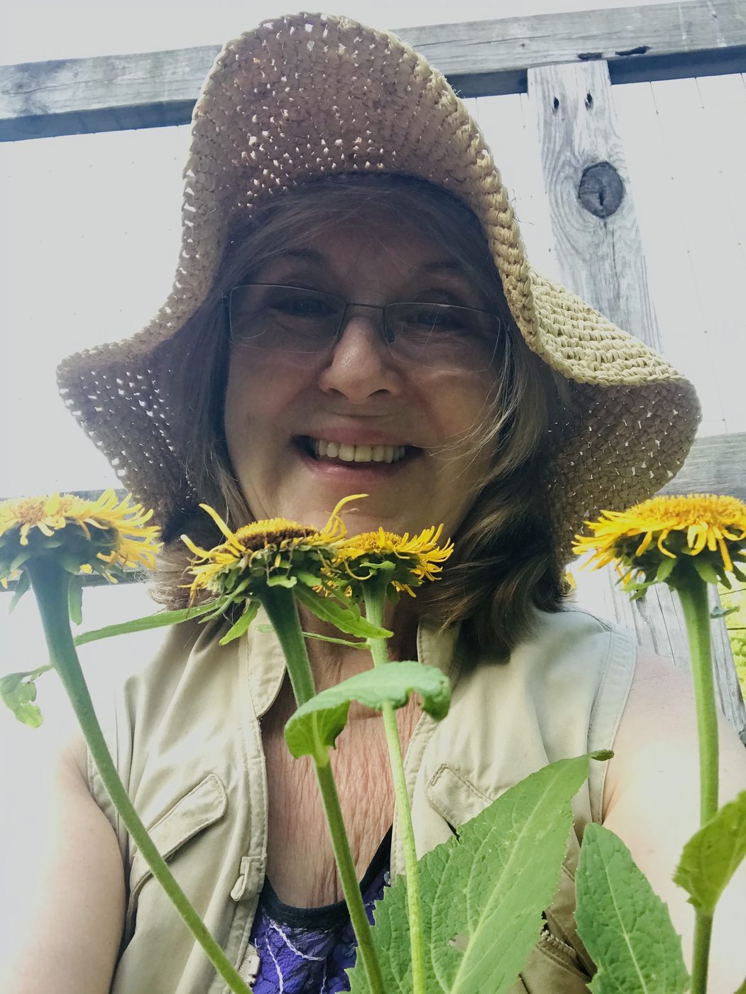 Sharon Cline at Rose Sharon Gardens